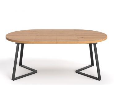 Table de repas ronde extensible Rimouski