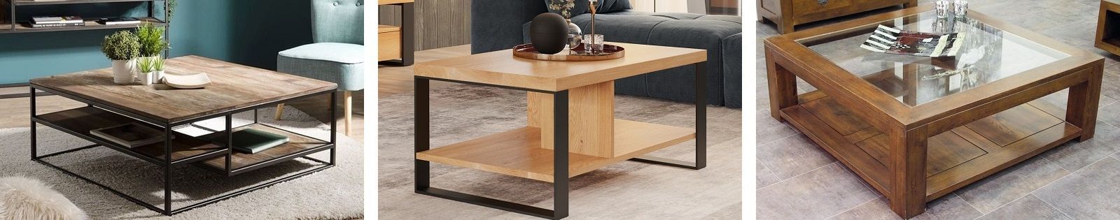 Table basse moderne en bois - Mobilier pour le salon - Lotuséa
